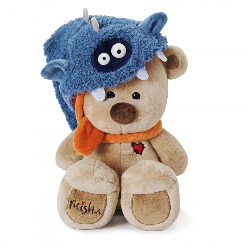медведь Misha в шапке монстрик Кусь (в коробке)